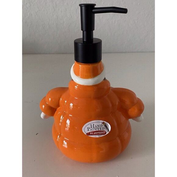 Peanuts Snoopy Soap Lotion Dispenser Orange Quilted Puffer Puffy Jacket NEW - Picture 5 of 11
